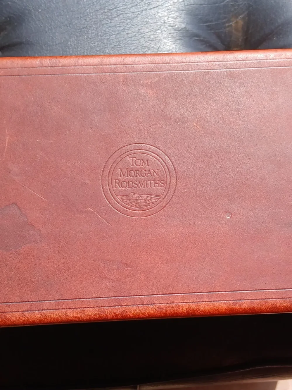 Tom Morgan Rodsmiths Rare Vintagge Fishing Reel Leather Case